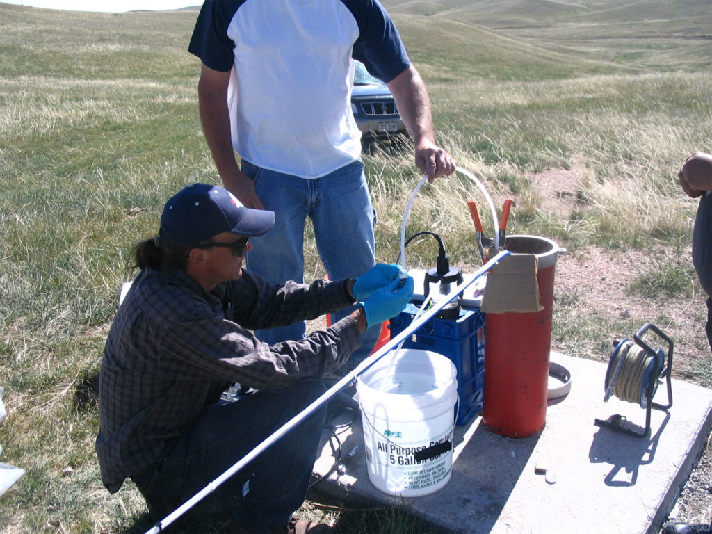 Ground water sampling